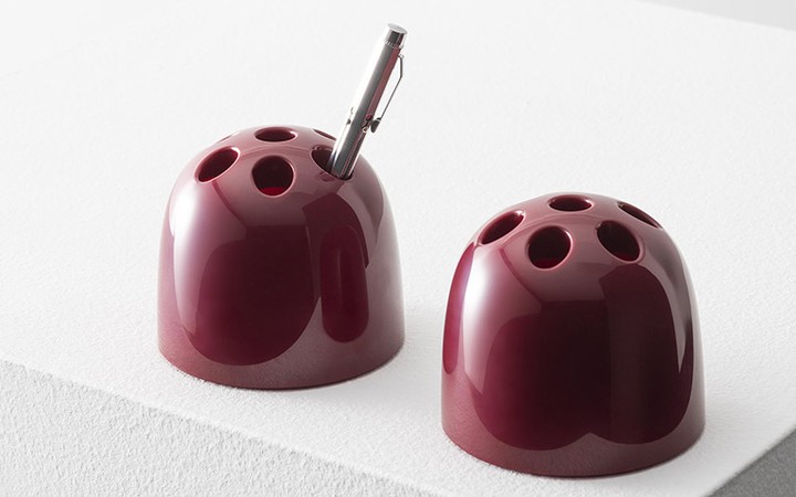 Dedalino Pencil Holder Ruby Red Collection by Danese Artemide Accessories